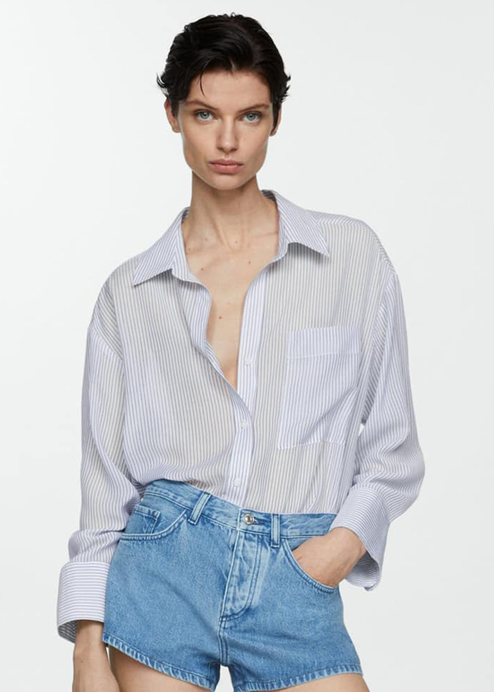 23-Pocket striped shirt-mango-spring